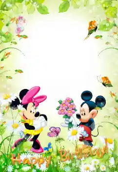 Nápis na rámečku: Šťastné Narozeniny!