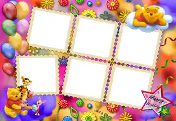 Nápis na rámečku: Happy Birthday