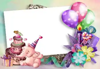 Fotografický efekt z kategorie Narozeniny № 94532