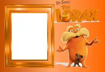 Nápis na rámečku: Lorax