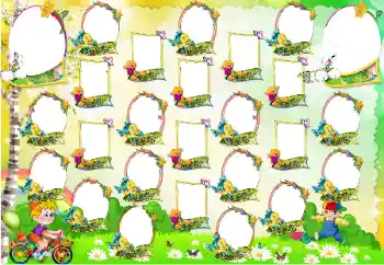 Nápis na rámečku: Mateřská škola!