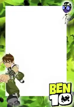 Nápis na rámečku: Ben 10