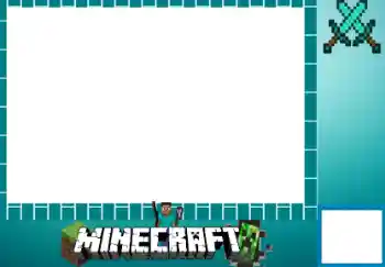 Nápis na rámečku: Minecraft