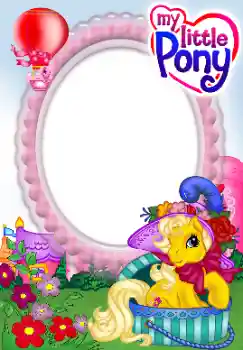 Nápis na rámečku: My little Pony