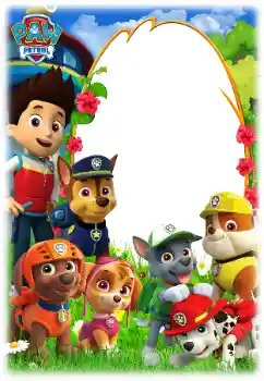 Nápis na rámečku: PAW Patrol