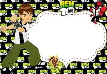 Nápis na rámečku: Ben 10