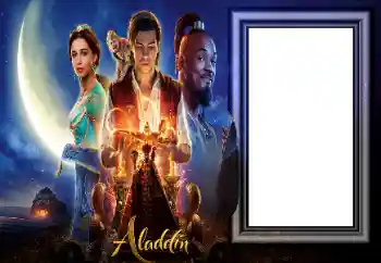 Nápis na rámečku: Aladdin