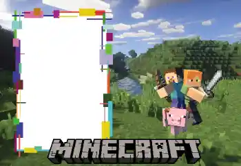 Nápis na rámečku: Minecraft