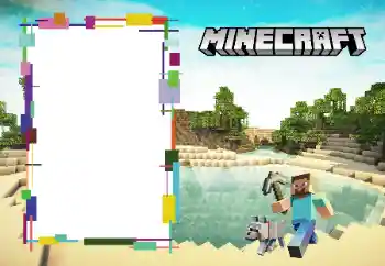 Nápis na rámečku: Minecraft