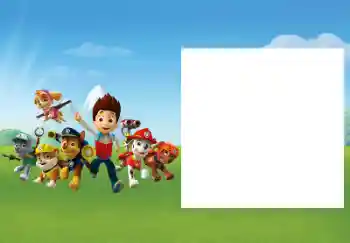 Nápis na rámečku: PAW Patrol
