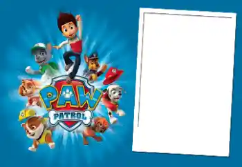 Nápis na rámečku: PAW Patrol