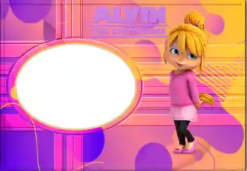 Nápis na rámečku: Alvin and the Chipmunks