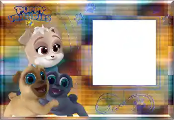 Nápis na rámečku: Puppy Vriendjes