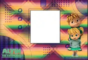 Nápis na rámečku: Alvin and the Chipmunks