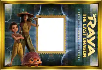 Nápis na rámečku: Raya and the last dragon