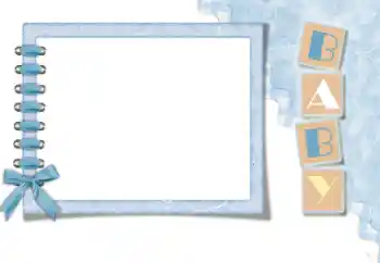 Nápis na rámečku: Baby