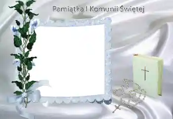 Nápis na rámečku: Communion