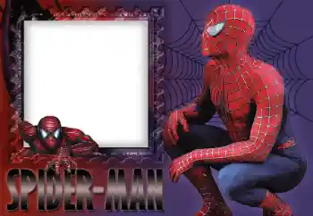 Nápis na rámečku: Spider-man