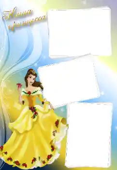 Nápis na rámečku: Princess