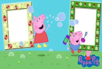 Nápis na rámečku: Peppa Pig