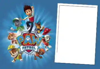 Nápis na rámečku: PAW Patrol