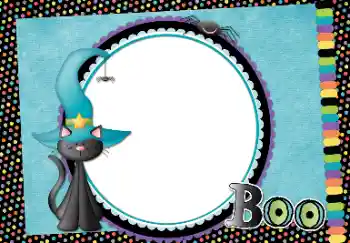 Nápis na rámečku: Boo