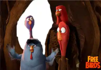 Nápis na rámečku: Free Birds