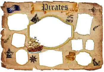 Nápis na rámečku: Pirates