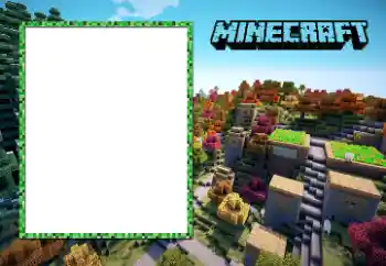 Nápis na rámečku: Minecraft
