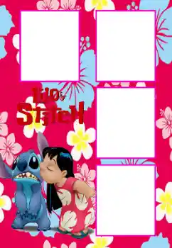 Nápis na rámečku: Lilo&Stitch