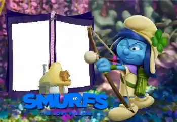 Nápis na rámečku: Smurfs