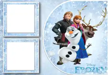 Nápis na rámečku: Frozen