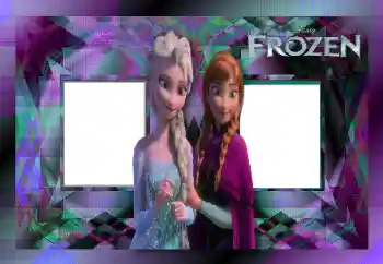 Nápis na rámečku: Frozen