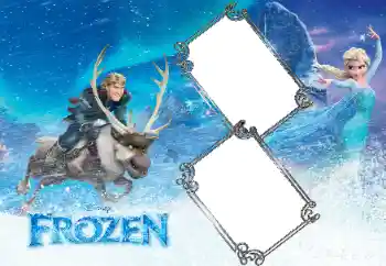 Nápis na rámečku: Frozen