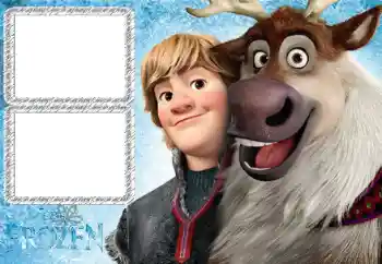 Nápis na rámečku: Frozen