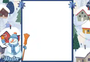 Nápis na rámečku: Winter