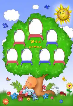 Nápis na rámečku: My family