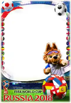 Nápis na rámečku: FIFA  WORLD CUP 2018