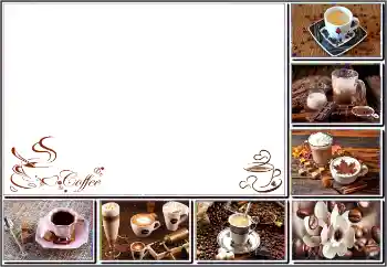 Nápis na rámečku: Coffee