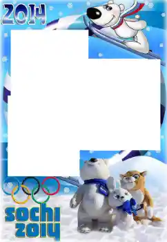 Nápis na rámečku: Sochi 2014