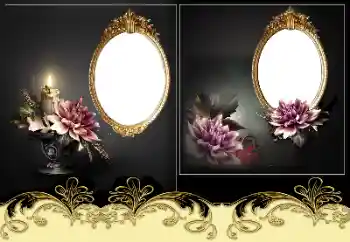 Nápis na rámečku: Pamatujeme, milujeme, smutníme!