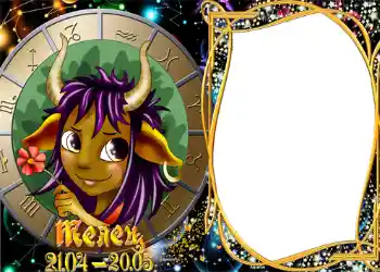 Nápis na rámečku: Býk Nápis na rámečku: Býk