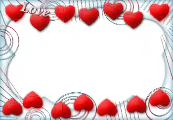 Nápis na rámečku: Love