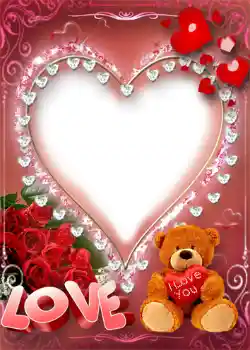 Nápis na rámečku: I love you!