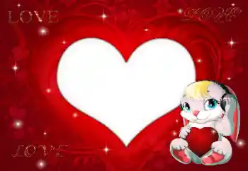 Nápis na rámečku: Love