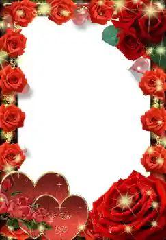 Nápis na rámečku: I love you