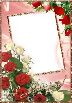 Nápis na rámečku: I love you!