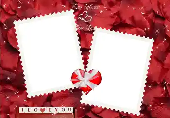 Nápis na rámečku: I love you!