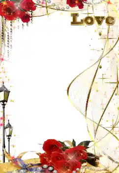 Nápis na rámečku: Love