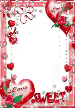 Nápis na rámečku: Love. Sweet.